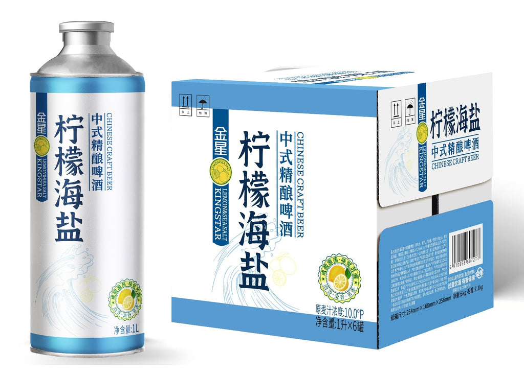 金星柠檬海盐精酿啤酒Kingstar Lemon Sea Salt Craft Beer킹스타 레몬 씨솔트 수제 맥주