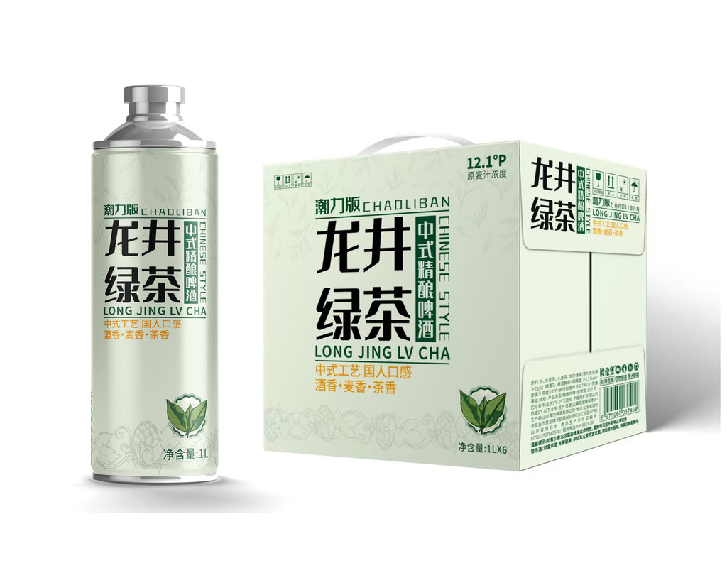 潮力版龙井茶啤Long Jing Green Tea Craft Beer룽징 차 맥주