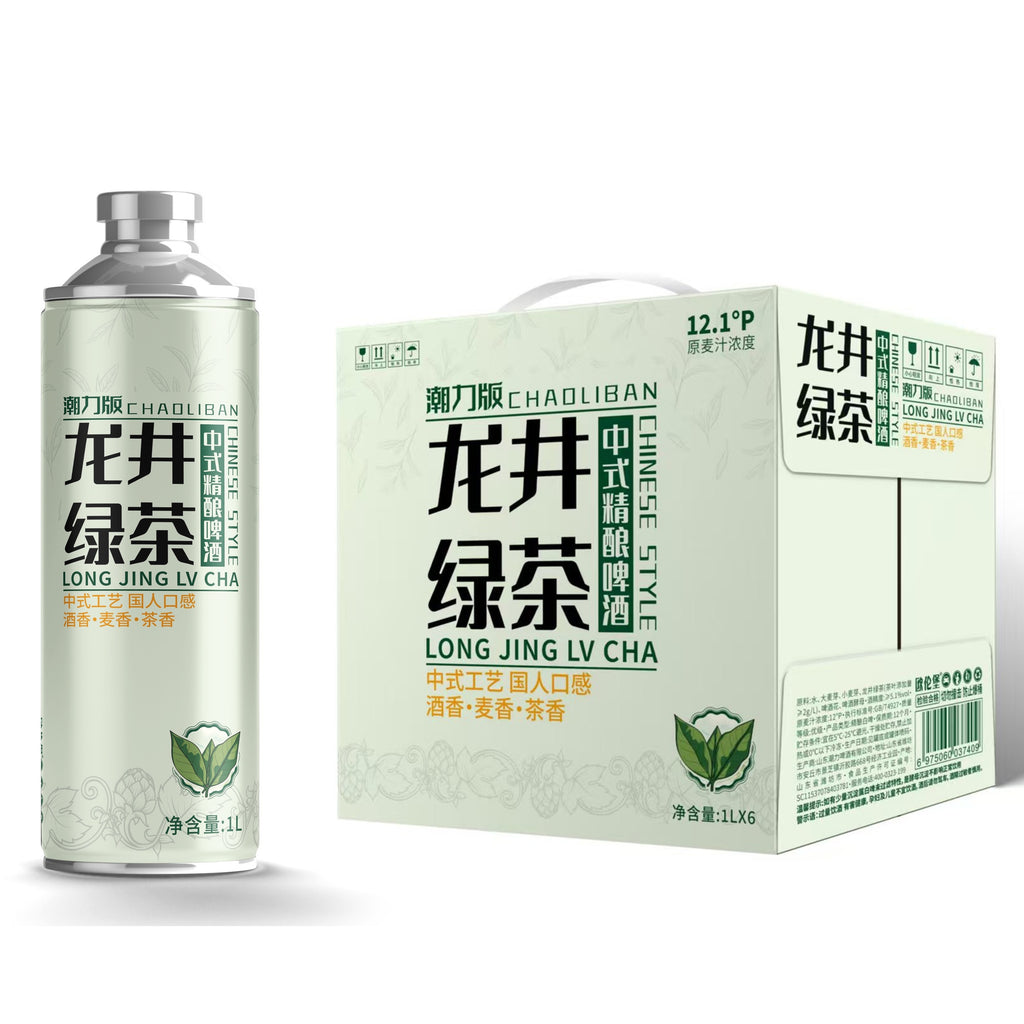 潮力版龙井茶啤Long Jing Green Tea Craft Beer룽징 차 맥주