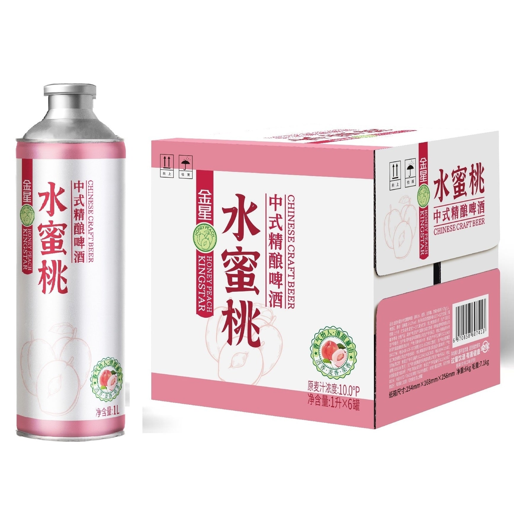 金星水蜜桃精酿啤酒Kingstar Peach Craft Beer킹스타 피치 크래프트 맥주