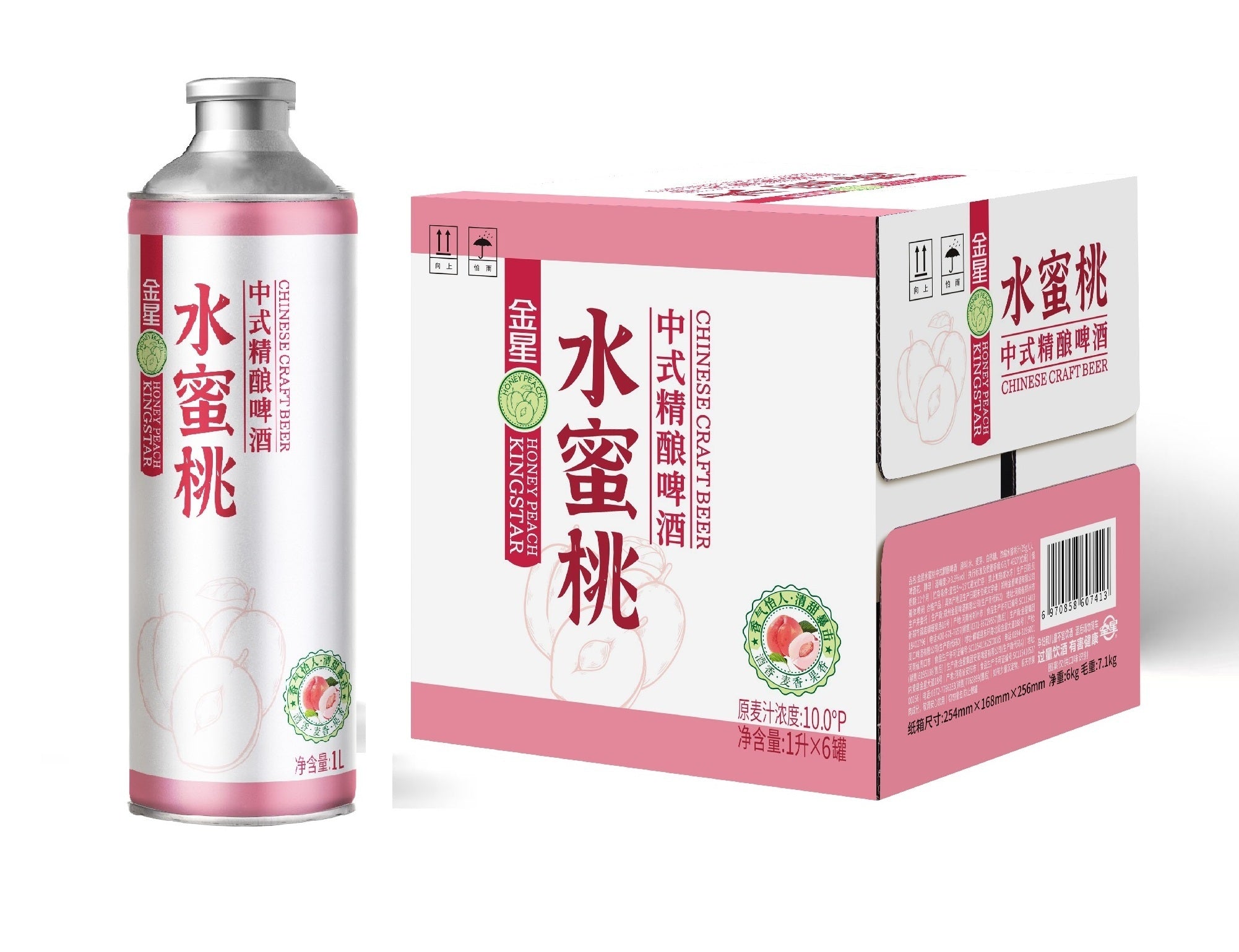 金星水蜜桃精酿啤酒Kingstar Peach Craft Beer킹스타 피치 크래프트 맥주