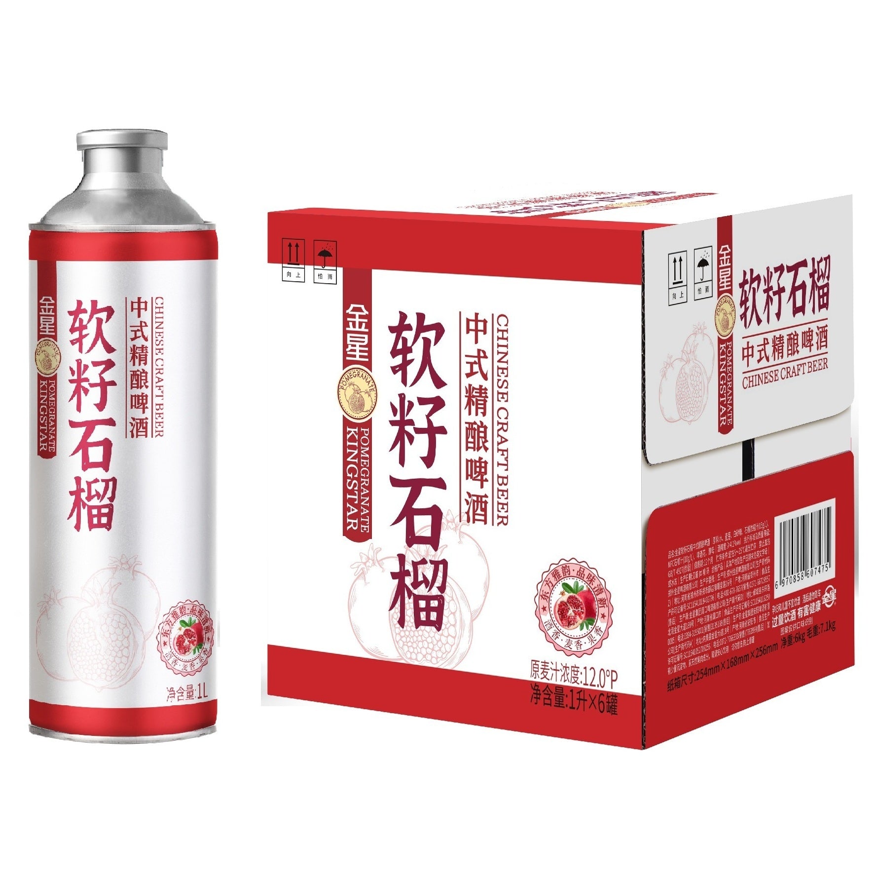 金星软籽石榴精酿啤酒Kingstar Pomegranate Craft Beer킹스타 석류 수제 맥주