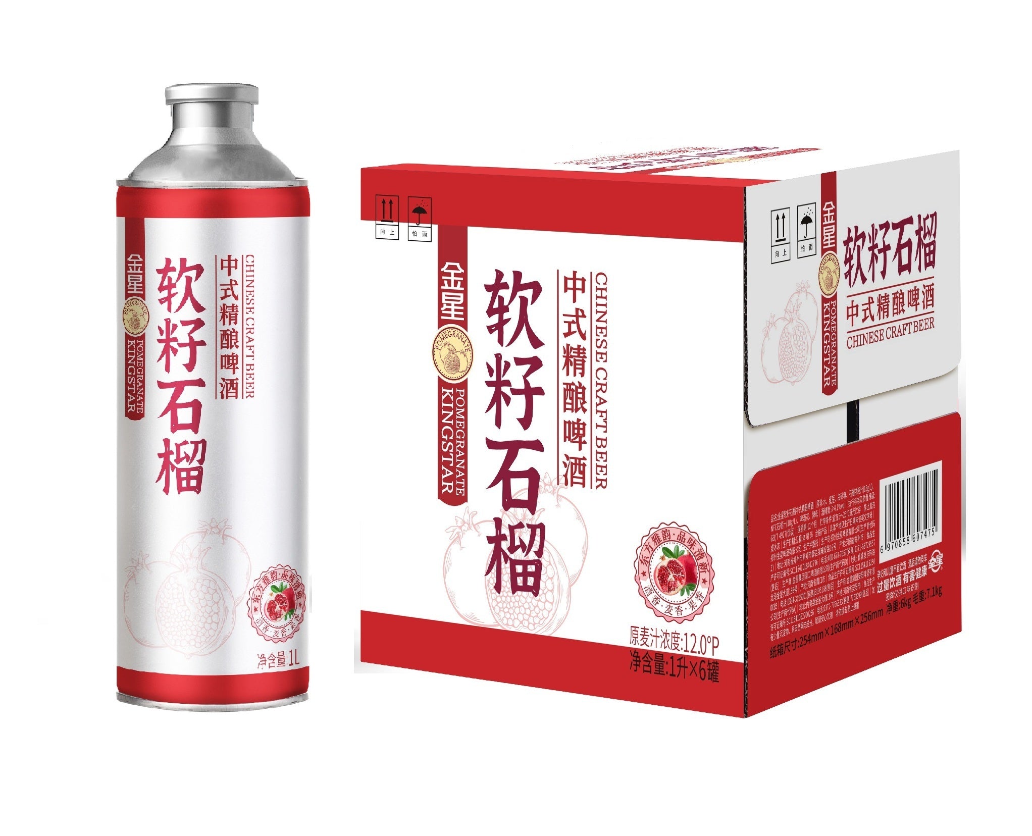 金星软籽石榴精酿啤酒Kingstar Pomegranate Craft Beer킹스타 석류 수제 맥주